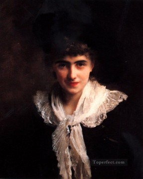 紳士淑女ギュスターヴ・ジャン・ジャケの肖像 Oil Paintings